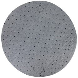 Hospeco TaskBrand® Universal Drum Top Pads, 22" x 22", Gray, Bale Of 25 Pads