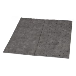 Hospeco TaskBrand® Universal Drum Top Pads, 15" x 18", Gray, Bale Of 100 Pads