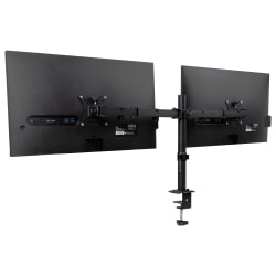 Mind Reader Dual-Monitor Desk Mount, For 13 - 32" Screens, Black, Total Quantity 1