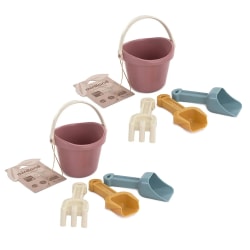 Miniland ECO Baby Sand Set, Pastel Colors, 4 Pieces Per Pack, Set Of 2 Packs