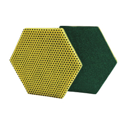 Scotch-Brite Dual Purpose Scour Pads, 5" x 5-3/4", Green/Yellow, Case Of 15 Pads