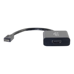 C2G USB C to HDMI Adapter - USB C to HDMI Adapter - 4K 30Hz - Black - M/M - External video adapter - USB-C 3.1 - HDMI - black