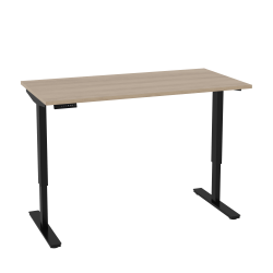 Bestar Universel Electric 60"W Standing Desk, Electric, Northern Maple