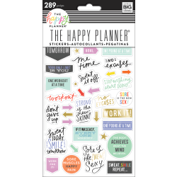 Happy Planner Stickers, 9-1/8" x 4-13/16", Fitness, Pack Of 5 Sticker Sheets