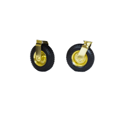 Hospitality 1 Source Pneumatic Wheels, 8", Gold, Set Of 4 Wheels