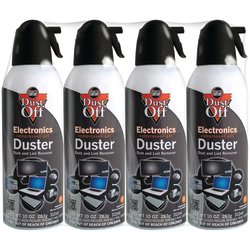 Dust-Off Disposable Dusters, 10 Oz, Pack Of 4 Dusters