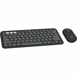Logitech Pebble 2 Combo for Mac Wireless Keyboard And Mouse, Tonal Graphite