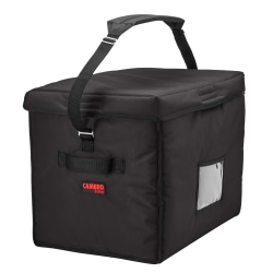 Cambro Delivery GoBags, 21" x 15" x 17", Black, Set Of 4 GoBags