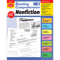 Evan-Moor Educational Publishers Reading Comprehension: Nonfiction, Grade 6