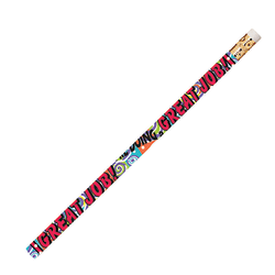 Musgrave Pencil Co. Motivational Pencils, 2.11 mm, #2 Lead, You’re Doing A Great Job, Multicolor, Pack Of 144