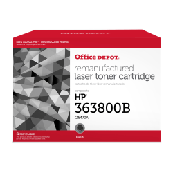 Office Depot® Remanufactured Black Toner Cartridge Replacement For HP 501A, R-Q6470A