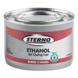 Sterno® Products Ethanol Gel Chafing Fuel Cans, 182.4 Gm, Pack Of 72 Cans