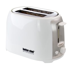 Better Chef 2-Slice Toaster, Extra-Wide-Slot, White