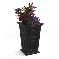 Mayne Wyndham Planter, 24"H, Black