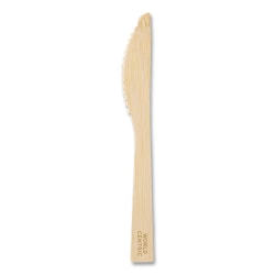 World Centric® Bamboo Cutlery, Knife, 6-3/4", Natural, Carton Of 2,000 Knives