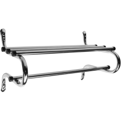 CSL TMK Series Metal Wall Rack, 17"H x 24"W x 14-3/4"D, Silver