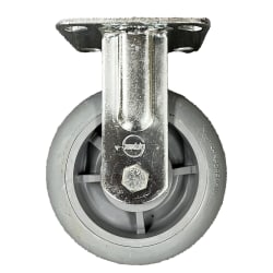CSL Poly Casters, Rigid, 6", Gray, Set Of 2 Casters