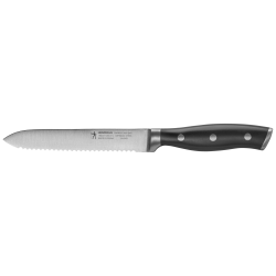 Henckels Forged Accent Serrated Utility Knife, 5", Black