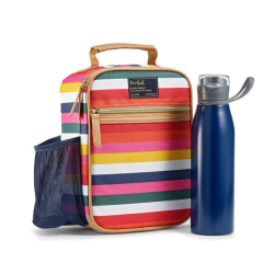 FIT AND FRESH LUNCH BAG AUSTIN LUNCH KIT, H 9 INCHES X L 7.5 INCHES X W 4 INCHES MULTI STRIPES