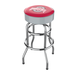 Imperial NCAA Backless Swivel Bar Stool, Ohio State