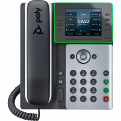 Poly Edge E320 IP Phone, Corded/Cordless, White/Midnight Blue