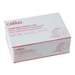 Medline Caring Adhesive Tape, 1" x 10 Yd., Transparent, Pack Of 12