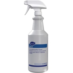 Diversey Screen-Printed Empty Bottles, Glance, 32 Oz, Clear, Pack Of 12 Bottles.