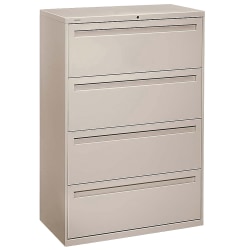 HON® Brigade® 700 36"W x 18"D Lateral 4-Drawer File Cabinet, Putty