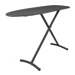 Hospitality 1 Source Ironing Boards, Contoured Leg, 36"H x 14"W x 48"D, Charcoal Cover/Black Frame, Pack Of 4 Boards