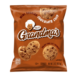 Grandma's® Chocolate Chip Mini Cookies, 2 Oz, Total Qty 60