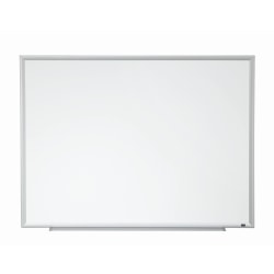 3M™ Porcelain Magnetic Dry-Erase Whiteboard, 24" x 36", Aluminum Frame With Silver Finish
