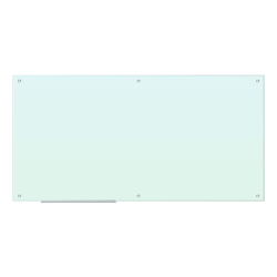 U Brands® Frameless Non-Magnetic Glass Dry-Erase Board, 72 X 36, Frosted White (Actual Size 70" x 35")