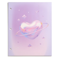 Eccolo BTS 2-Pocket Folder, 8-1/2" x 11", Heart