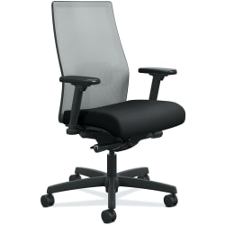 HON® Ignition 2.0 Ergonomic Mesh/Fabric Mid-Back Task Chair, Black/Fog