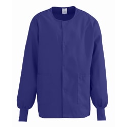 Medline ComfortEase™ Unisex Warm-Up Scrub Jacket, 3X, Purple