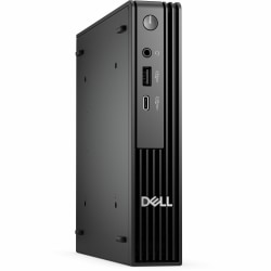 Dell Pro Micro QCM1250 Desktop Computer, Intel Core i5 14th Gen i5-14500T, 8GB, 256GB SSD, Micro PC, Black, Intel Chip, Windows 11 Pro