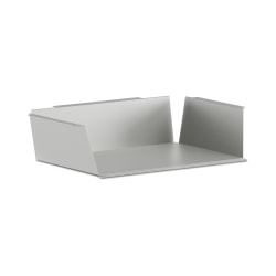HON® SmartLink Metal Book Boxes, 5"H x 19-1/2"W x 13"D, Platinum, Carton Of 4 Boxes