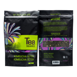 Tea Squared Kombucha Detox Loose Leaf Tea, 2.8 Oz, Carton Of 6 Bags