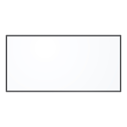 U Brands PINIT Magnetic Dry-Erase Board, 95" x 47", White, Black Aluminum Frame