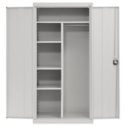 Sandusky Elite Series Heavy-Duty Assembled Combination Storage Cabinet, 72"H x 36"W x 18"D, Dove Gray