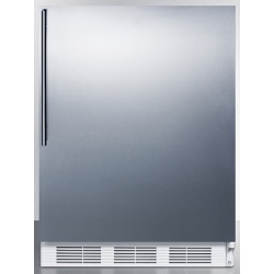 Summit Appliances 5.1 Cu. Ft. Compact Refrigerator/Freezer, Silver