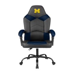 Imperial NCAA Adjustable Oversized Vinyl High-Back Office Task Chair, University Of Michigan