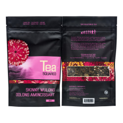 Tea Squared Skinny Wulong Loose Leaf Tea, 2.8 Oz, Carton Of 6 Bags