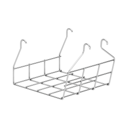 HON® SmartLink Wire Storage Baskets, 9-3/4"H x 15-3/4"W x 12-1/4"D, Chrome, Set Of 4 Baskets