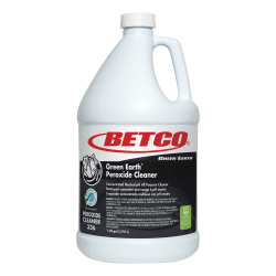 Betco Green Earth Peroxide Cleaner - Concentrate Liquid - 128 fl oz (4 quart) - Fresh Mint Scent - 1 Each - Clear