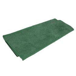 Microfiber Technologies™ All-Purpose Microfiber Cleaning Cloths, 16" x 16", Green, Bag Of 12 Cloths
