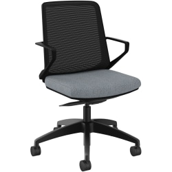 HON® Cliq Ergonomic Mid-Back Light Task Chair, Basalt/Black