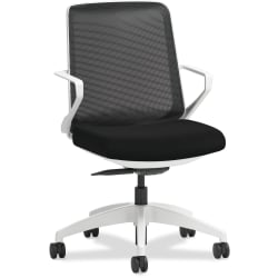 HON® Cliq Ergonomic Mid-Back Light Task Chair, Black/Designer White