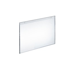 Azar Displays Wall-Mount U-Frame Acrylic Sign Holders, 9" x 12", Clear, Pack Of 10