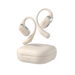 Shokz OpenFit Open-Ear Hook True Wireless Bluetooth Earbuds With Charging Case & Cable, Beige, T910-ST-BG-US